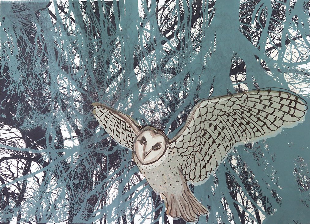 Screenprint The Wise Young Owl